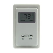 Homehours 9800333 TS-3 Wired Wall Mounted Fireplace Thermostat Control