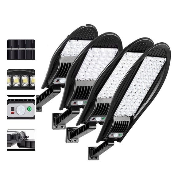 Powerful Solar Lamp Outdoor IP65 Waterproof 4000Mah Street Lights Motion Sensor Solar Home Garden Induction Wall Light ,Energy Saving and Security