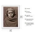 thumbnail image 2 of A Zuni Man - Pueblo New Mexico - The North American Indians - Vintage B&W Historical Photograph by Edward S. Curtis c.1903 - Japanese Unryu Rice Paper Art Print 24 x 32 in, 2 of 4