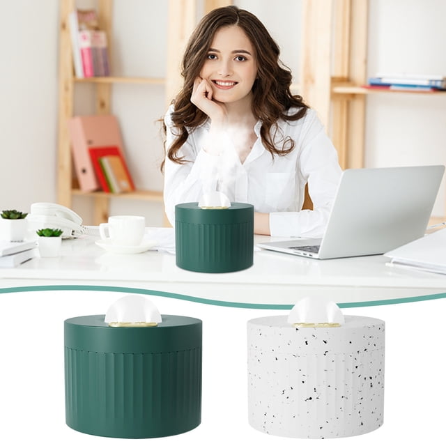 Xihbxyly Humidificador para Dormitorio, Luces de Colores, Funcionamiento Silencioso, Purificación de Iones Negativos, Hidratación de La Piel, Luz Nocturna Romántica, Minidifusor de Aroma, Ideal para