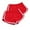 Red, variant on Pull on Stretch Shorts 2pc Women Casual Summer Sports Shorts Workout Yoga Shorts Active Shorts Workout Shorts Women Army Green S