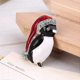 thumbnail image 4 of Broche navideño para mujer, broche navideño con cristales de imitación para hombre, broche navideño con forma de pingüino, 4 of 5