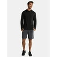thumbnail image 2 of Athletic Works Men's & Big Men's Active Mesh Long Sleeve Hoodie, Sizes S-3XL, 2 of 5