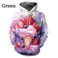 thumbnail image 3 of Nuevas sudaderas con capucha con estampado de helado delicioso en 3D para hombres y niños, sudaderas con capucha de moda Streetear para niñas, suéter divertido Y2k, ropa linda, 3 of 5