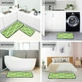 thumbnail image 4 of SKYSONIC Cute Shamrock Clover Leaves Green Kitchen Rugs Door Mat 2PCS,Carpet Front Entrance Non-Slip Relieve Fatigue Washable Floor Mat for St. Patrick's Day Kitchen Bedroom Porch, 4 of 7