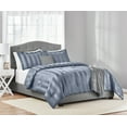 thumbnail image 5 of Mainstays 5-Piece Blue Damask Stripe Comforter Set, Full/Queen, 5 of 7