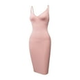 thumbnail image 1 of JGGSPWM Robe Gainante Sans Bretelles Robe à Enfiler pour Femmes Gaine Sans Coutures sous les Robes Robe Contrôle du Ventre Rose TG, 1 of 8