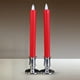 thumbnail image 4 of 2 Uds Portavelas de Plástico Base Pilar Eléctrico Candelabro Soporte para Velas Vela Boda Fiesta de Cumpleaños , Plata Opción 1 2 piezas de plata BLESIY Base de vela con pilar electrónico, 4 of 8