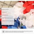 thumbnail image 4 of American Flag Floral Wreath Patriotic Tulip Silk Memorial Day 4th of July Wreaths, 16'' Holiday Wedding Garland Door Décor, 4 of 8