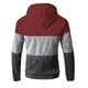 thumbnail image 3 of Blusa superior con capucha de retazos de Otoño Invierno de manga larga para hombre Fridja  po4908, 3 of 3