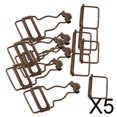 thumbnail image 1 of 4xJuego de 6 sujetadores de peto Clip/hebillas de tirantes para tirantes 3,8 cm Bronce 5 piezas, 1 of 10