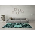thumbnail image 3 of Ahgly Company Indoor Square Abstract Light Blue Contemporary Area Rugs, 7' Square, 3 of 4