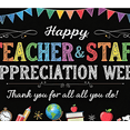 thumbnail image 7 of Polyester Material Teacher Banner Colorful Design Staff Appreciation Week for School Events Classroom Decor Teacher Celebration, 7 of 7