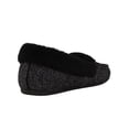 thumbnail image 3 of Fitflop Womens Clara Glimmerwool Moccasin Slipper Shoes, Black, US 5, 3 of 3