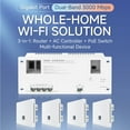 thumbnail image 2 of 4 Port Gigabit Ethernet Network Switch - Ethernet Splitter Plug & Play Shielded Ports Traffic Optimization 60W, 2 of 18