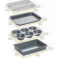 thumbnail image 2 of Professional 4-Piece Non-Stick Toaster Oven Set, 2 of 5