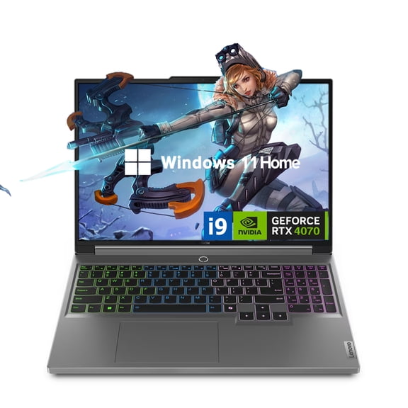 Lenovo Newest Legion 16" QHD i9 RTX 4070 Gaming Laptop, 16" QHD (2560 x 1600) 165 Hz, Intel i9-14900HX, NVIDIA GeForce RTX 4070, 16GB RAM, 512GB SSD, Windows 11 Home