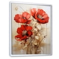 thumbnail image 2 of Designart "Solitude In Scarlet Poppies" Poppies Floater Framed Wall Art Prints, 2 of 5