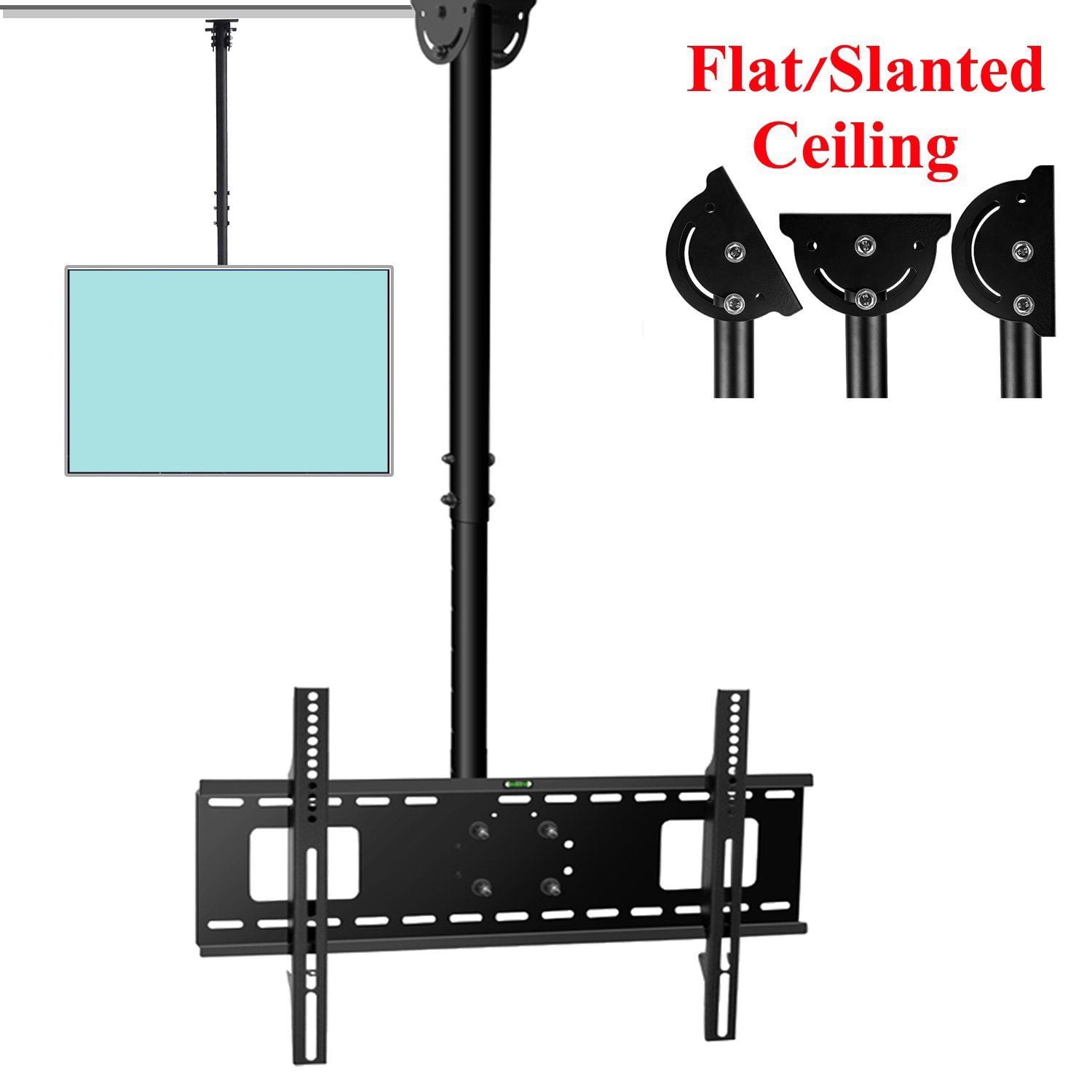 Vesa 200 600mm Full Motion Ceiling Mount Tv Bracket Tilt Swivel For 23 70 Inch Walmart Com