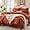 02 - Burnt Orange, variant on Queen Comforter Set with Sheets Grayish Blue -7 Pieces Boho Tassel Bed in a Bag Soft Lightweight Bedding Sets, All Season Fringe Bed Set with Comforter, Sheets, Pillowcases & Shams
