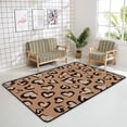 thumbnail image 4 of GZHJMY Soft Rug Large Area Rugs, Brown Love Hearts Comfortable Indoor Carpet, Baby Play Mat for Living Room Bedroom Nursery Decor Floor Mat 72x48inch Carpet Runner, 4 of 6