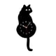 thumbnail image 3 of Reloj de gato con casa de pájaros, diseño minimalista moderno, reloj de péndulo, reloj de pared silencioso Negro, 3 of 9