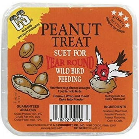Artist Unknown Peanut Treat Suet - Suet for All Pets - 11.75 oz
