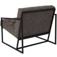 thumbnail image 4 of Flash Furniture HERCULES Madison Series Retro Gray LeatherSoft Tufted Lounge Chair, 4 of 6