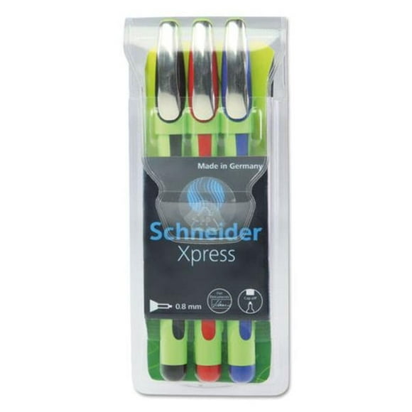 Schneider RED190093 Xpress Fineliner Porous Point Pen&#44; Multi Color
