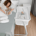thumbnail image 7 of Cowiewie Baby Bassinets Bedside Sleeper, All Mesh Crib, Lightweight, 5 Height Adjustment, with Storage Bag, 7 of 7