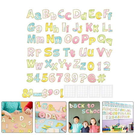 SEWCHICS Assorted Watercolor Letter Set for Home and Classroom Wall Decoration and Craft Projects