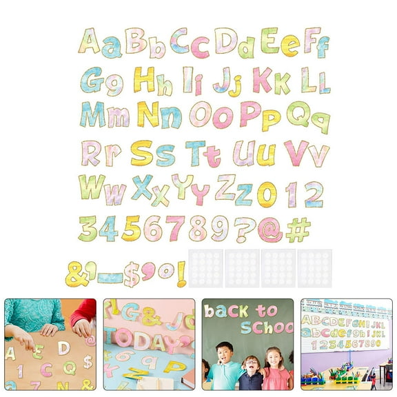 SEWCHICS Assorted Watercolor Letter Set for Home and Classroom Wall Decoration and Craft Projects
