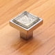 thumbnail image 2 of Tirador de puerta cuadrado de cristal para cajón, armario, armario, mueble (blanco, S), 2 of 3