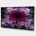 thumbnail image 1 of Designart - Art Numérique de Fleurs Fractales Violet Foncé - Impression sur Toile Florale, 1 of 3