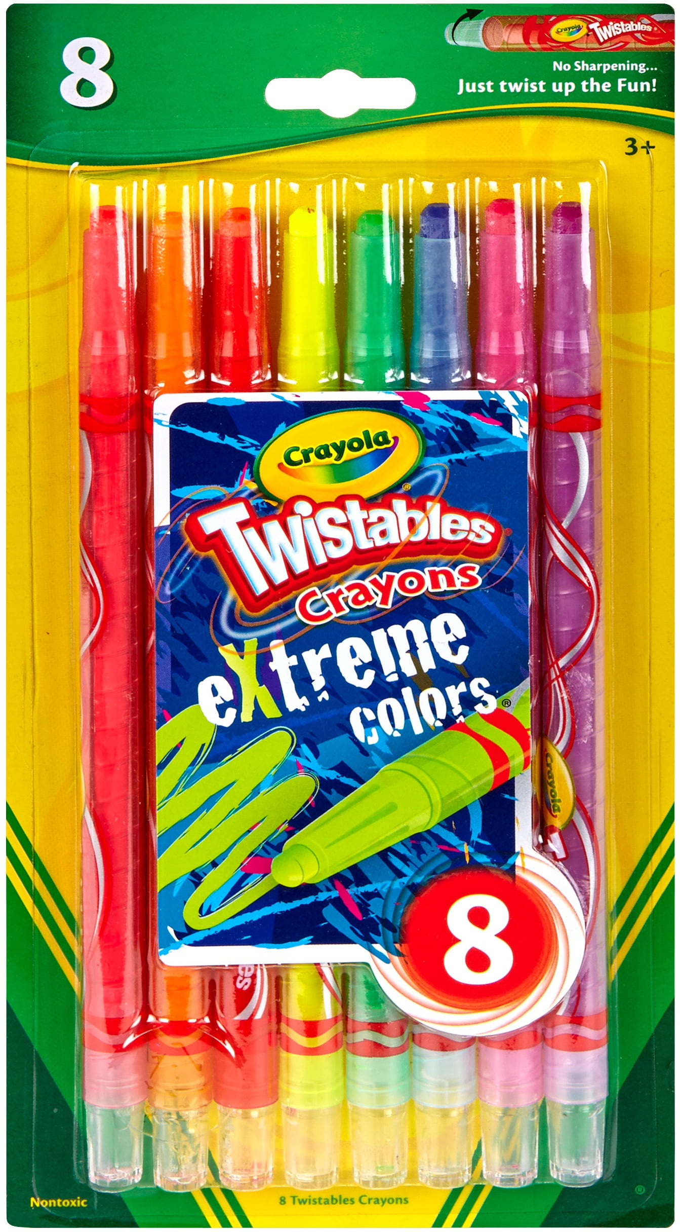 Crayola Twistables Extreme Color Crayons 8 Count-Multipack Of 3