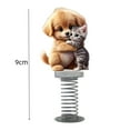 thumbnail image 2 of Cute Car Decor - Charming Dogs Car Ornaments, Dashboard Bobblehead Dog Decorations, Spring-Mounted Acrylic Puppy Figurines for Car Interior, Car Decorations Interior(1PCS), 2 of 2