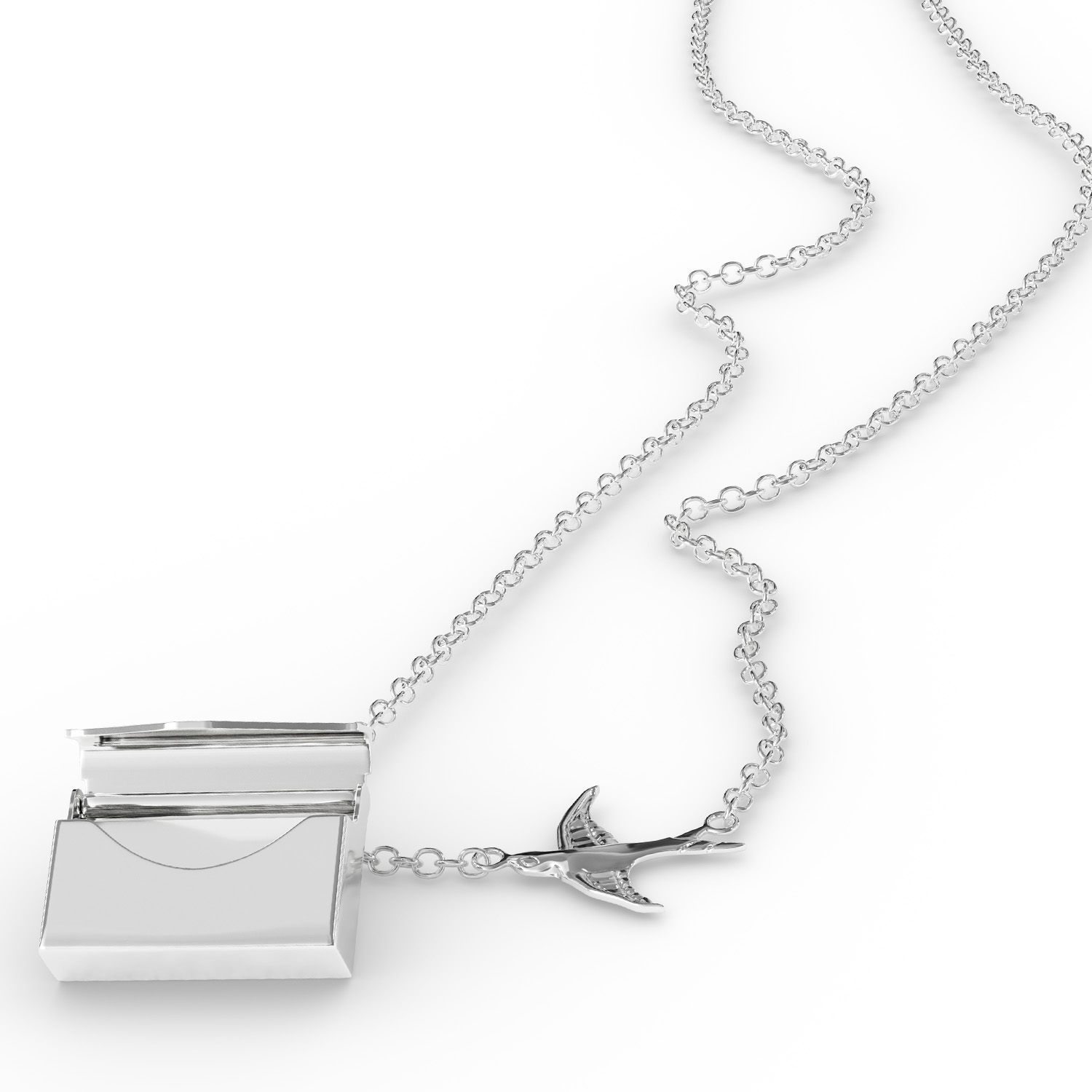 Locket Necklace Leo Star Constellation Zodiac Sign in a silver Envelope Neonblond - image 5 of 5