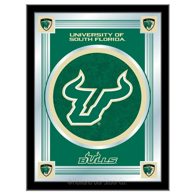 Holland Bar Stool MLogoSouFla Rétroviseur de Logo de l'Université 17 x 22 Po Sud Floride