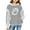 Grey, variant on KAUOD Teen Girls Ribbed Hoodies Baseball Cute Pullover Hoodie Sweatshirts Kids Long Sleeve Fall Casual Tops Sweatshirts