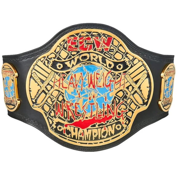ECW World Heavyweight Wrestling Championship Title Belt Replica - Adult Size - 2mm - 52 Inches Length