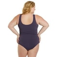 thumbnail image 4 of Sporti Plus Size Moderate Scoop Back One Piece Swimsuit, High Cut, Athletic (Women's Plus), 4 of 9