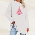 thumbnail image 2 of Christmas Tree Merry Christmas Womens Shirts Oversized Holiday Tops Xmas Costumes Cute Ugly Graphic Pullover Tops, 2 of 5