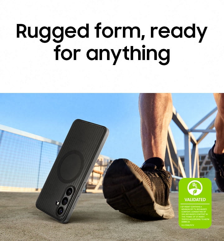 Samsung S26+ Rugged Magnet Phone Case, Black
