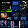 thumbnail image 3 of PC Gamer Xtreme PC Gaming NVIDIA GeForce RTX 5060 AMD Ryzen 7 5700X 16GB SSD 1TB WIFI Evangelion 08 gaming 1080p, estudios y multitarea, 3 of 6