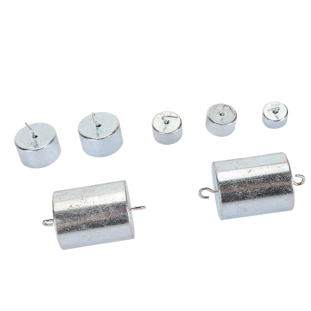 Double Hooked Weight Set, Easy To Move 7pcs Set Durable Hooked Weight Set Plated Steel for General Science
