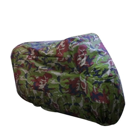 XXL 190T Outdoor Waterproof Motorcycle Cover UV Rain Dust Snow Proof Camouflage Printed Army