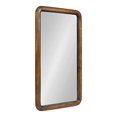 thumbnail image 2 of Kate and Laurel Pao Wood Framed Panel Wall Mirror, Rustic Brown, 2 of 2