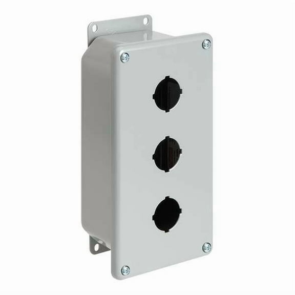 Nvent Hoffman Pushbutton Enclosure,3.50 in. D,1 Hole E1PBGXM