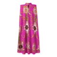 thumbnail image 4 of VONDA Polyester Sleeveless Printing Full-Length A-Line Dresses Women, 4 of 8