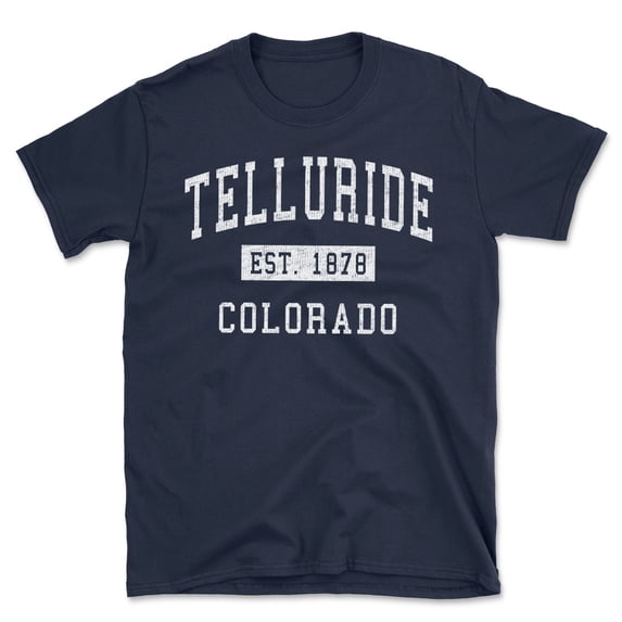 Telluride Colorado Classic Established Men's Cotton T-Shirt